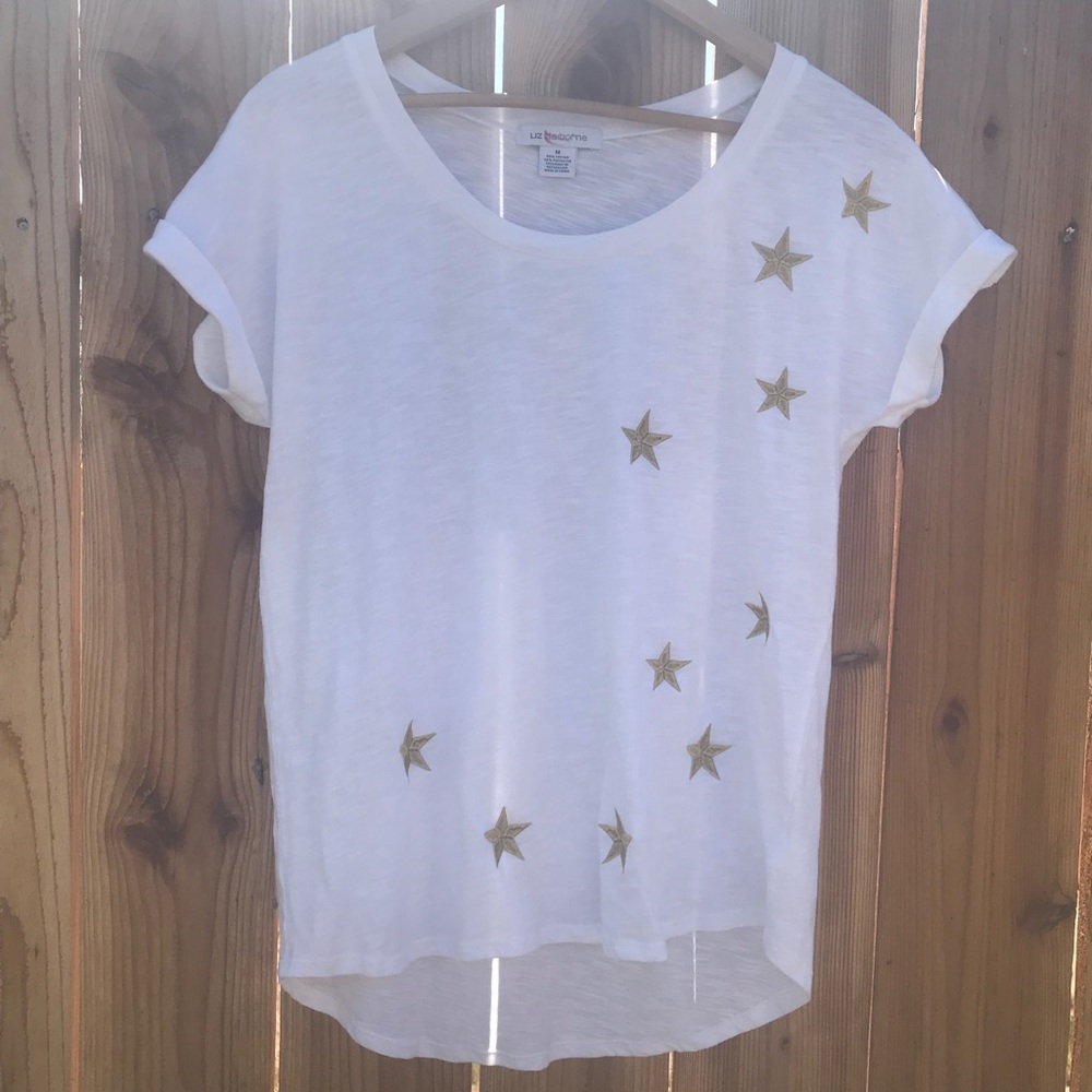Liz Claiborne stars T-shirt .